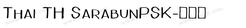Thai TH SarabunPSK字体转换